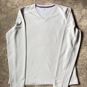 Ministry of Supply V Neck long Sleeve soft fleece inside